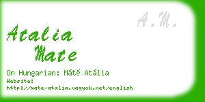 atalia mate business card
